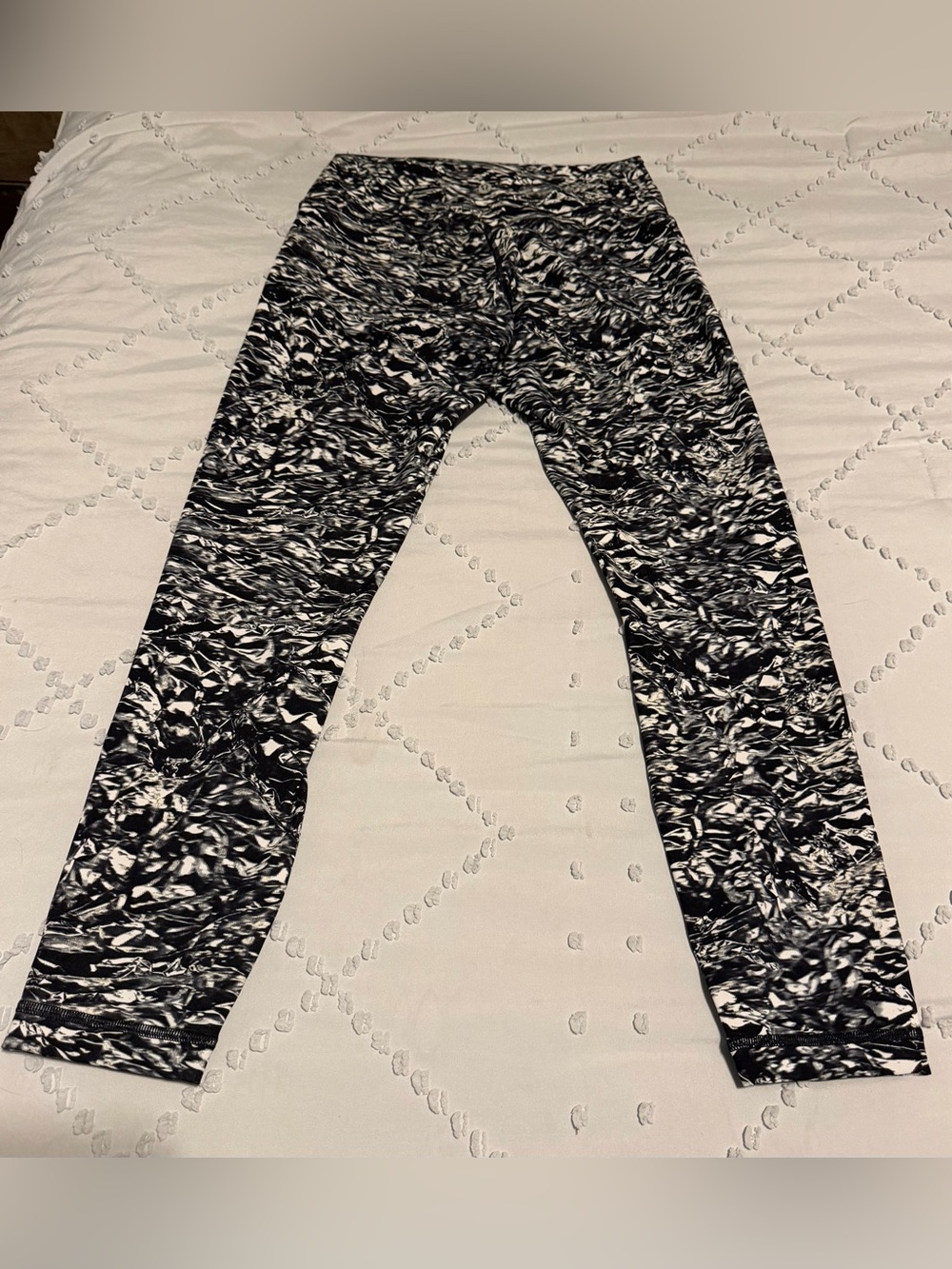 Lululemon Wunder Under High Rise Liquid Platinum Leggings Size 8 - Picture 6 of 7